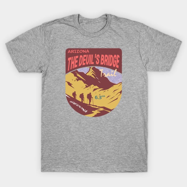 Devil's Bridge Trail Sedona T-Shirt by Alexander Luminova